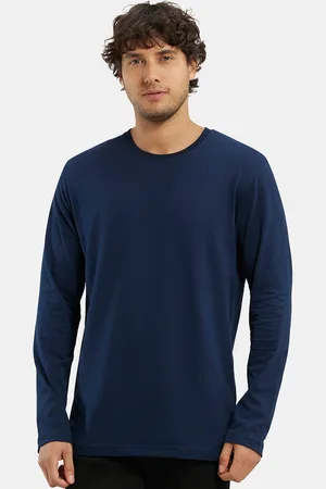 Jockey Super Combed Cotton Rich Solid Round Neck Full Sleeve Tshirt-AM95