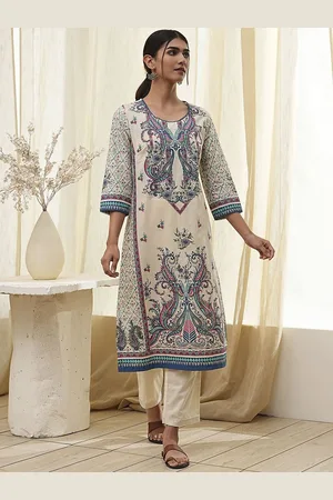 Biba Women Ethnic Motifs Embroidered Kurta