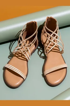 Inc 5 Women Striped Party Open Toe Flats