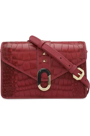 Da Milano Textured Leather Structured Shoulder Bag