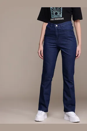 Roadster The Life Co. Women High Rise Straight Fit Stretchable Jeans