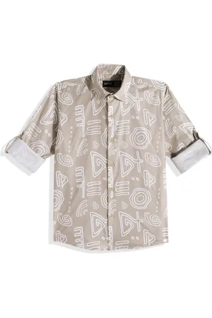 CAVIO Boys Comfort Printed Pure Cotton Casual Shirt