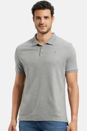 Jockey Super Combed Cotton Rich Solid Half Sleeve Polo T-shirt-3912