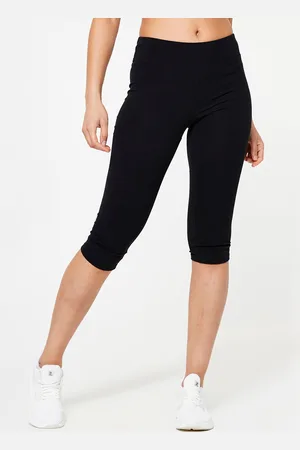 DECATHLON Women Slim-Fit Cropped Tights