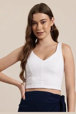 HERE&NOW Textured Fitted Crop Top
