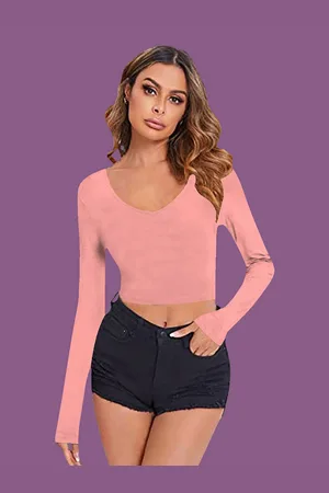 Dream Beauty Fashion Dream Beauty Women Fitted Fashion Crop Top