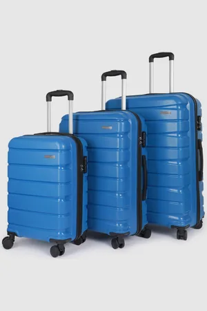 Teakwood Leathers India Set of 3 360-Degree Rotation Hard Sided Trolley Bag-191L
