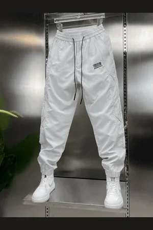 HERE&NOW Men Cotton Mid Rise Joggers