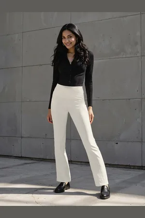 BlissClub Women Regular Fit High-Rise Regular Trousers
