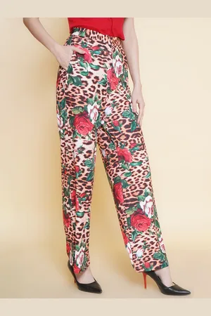 BAESD Women Floral Printed Relaxed Trousers