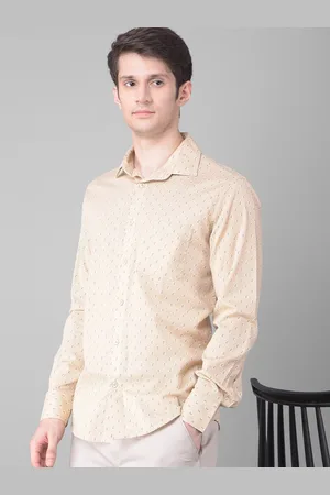 Crimsoune Club Slim Fit Ethnic Motifs Printed Cotton Casual Shirt