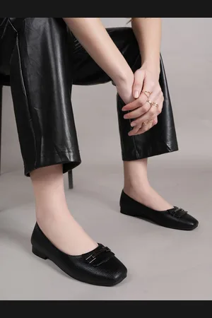 LAVIE Women Textured Ballerinas Flats with Buckles