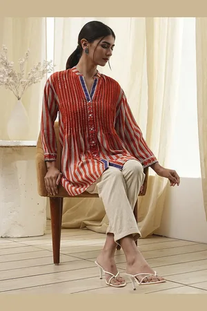 Biba Women Straight Opaque Striped Casual Shirt