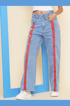 BAESD Women Straight Fit Mid-Rise Jeans