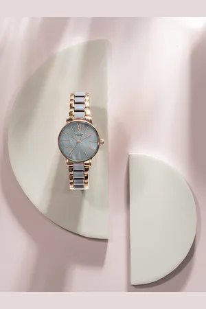 Sonata Women Embellished Dial & Bracelet Style Straps Analogue Watch SP80051KM03W