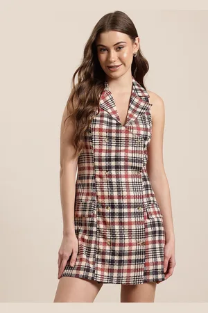 HERE&NOW Checked Blazer Mini Dress