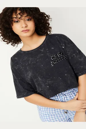 Max Collection Women Mickey Mouse Graphic Printed Round Neck Cotton T-shirt