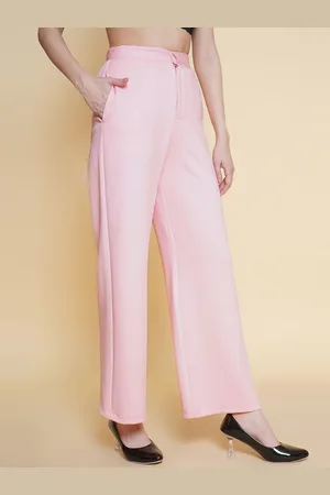 BAESD Women Relaxed Solid Regular Trousers