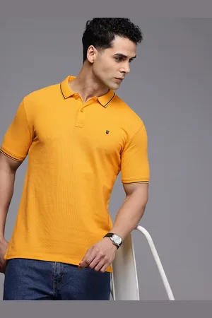 Louis Philippe Pure Cotton Slim Fit Polo Collar T-shirt