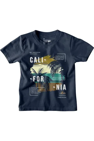 BonOrganik Boys Graphic Printed Round Neck Cotton T-shirt