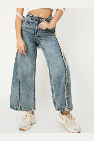 Max Collection Women Cotton Regular Fit Mid-Rise Clean Look Heavy Fade Jeans