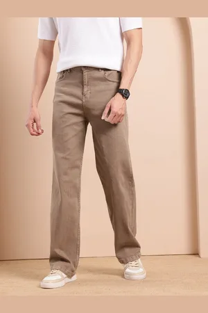 Mast & Harbour Men Wide Leg Mid-Rise Jeans