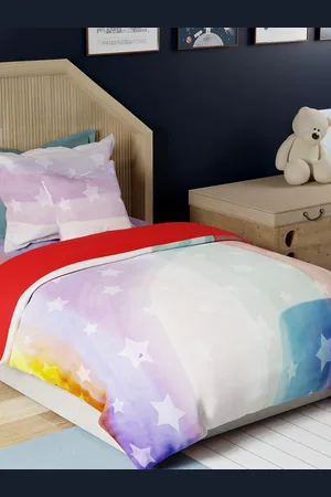 Benetton Kids Peach-Coloured Pure Cotton AC Room Single Bedding Set