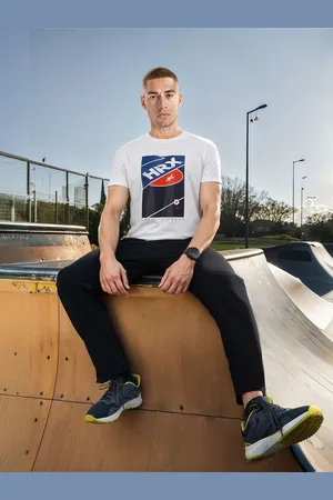 HRX Men Brand Logo Printed T-shirt