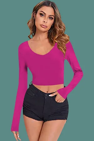 Dream Beauty Fashion Women Fitted Crop Top