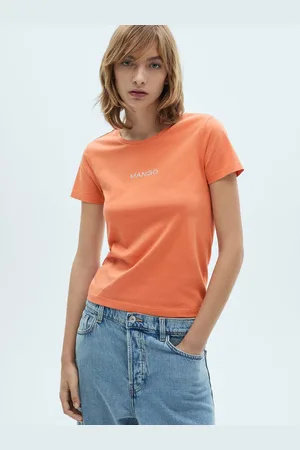 MANGO Women Pure Cotton T-shirt