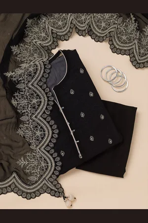 Koskii Ethnic Motifs Embroidered Unstitched Dress Material