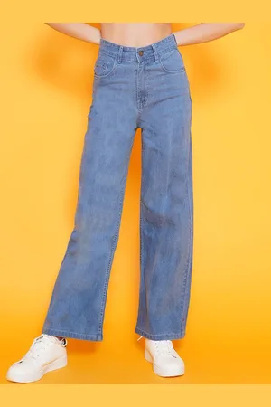 BAESD Women Solid Straight Fit High-Rise Denim Jeans