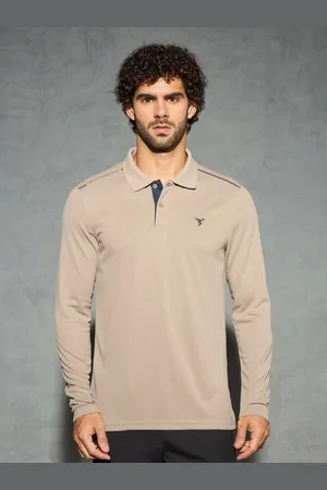 TECHNOSPORT Solid Men Polo Collar Antimicrobial Slim Fit Sport T-shirt