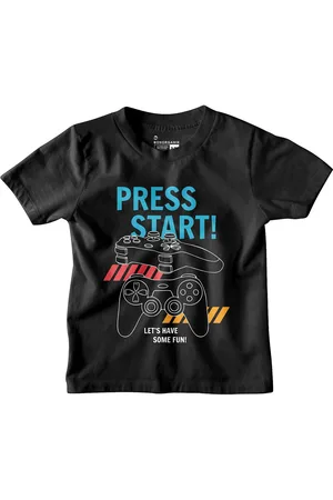 BonOrganik Boys Graphic Printed Round Neck Cotton T-shirt