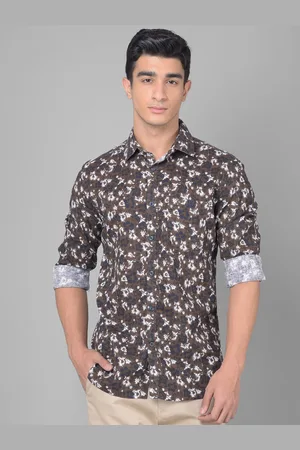 Crimsoune Club Slim Fit Floral Printed Casual Shirt