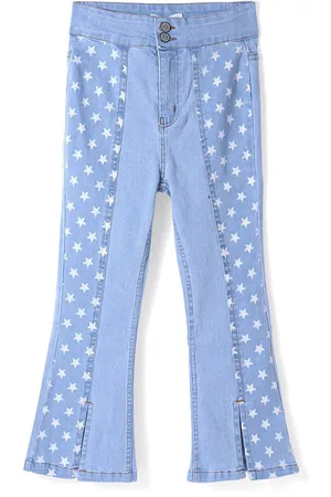 ARIAS Girls Regular Fit Mid-Rise Printed Jeans
