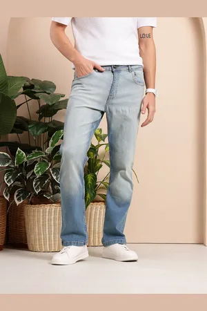 Mast & Harbour Men Light Fade Bootcut Fit Stretchable Jeans