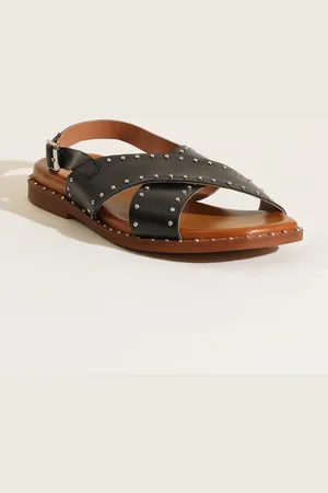Peach Flores Women Marieta Leather Sandals