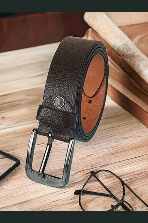 Metronaut Men Textured Leather Formal Belt