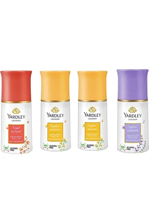 YARDLEY LONDON Set Of 3 Anti-Perspirant & Alcohol-Free Deodorant Roll-Ons - English Lavender - English Blossom - Royal Bouquet - 50 ml Each