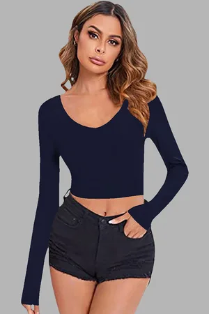Dream Beauty Fashion Women Fitted Crop Top