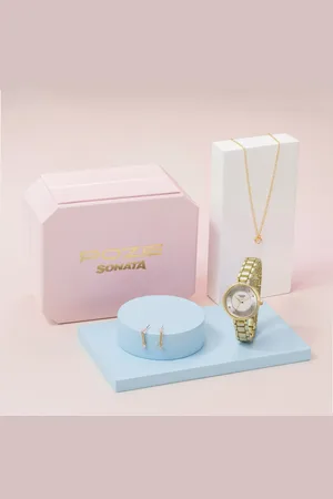 Sonata Women Dial & Bracelet Style Straps Digital Watch SP80108YM01WF