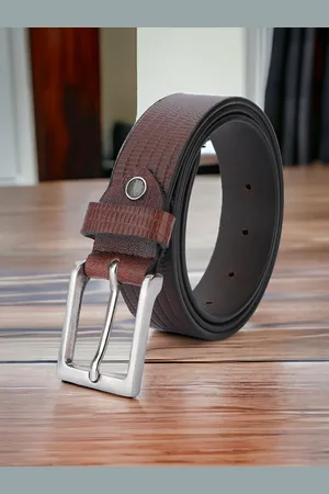 Metronaut Men Textured Leather Formal Belt
