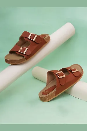 THE WHITE POLE Women Stylish Trending Ethnic Flat Floter Sandal