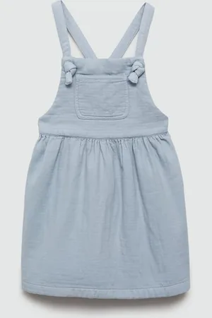 MANGO Infant Girls Pure Cotton Pinafore Dress