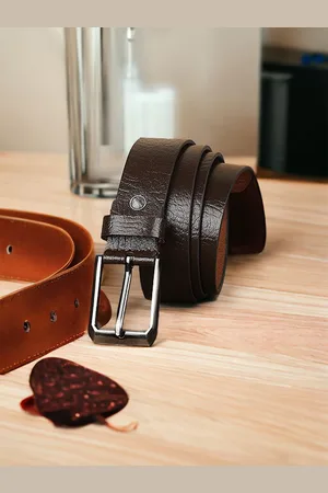 Metronaut Men Textured Leather Formal Belt