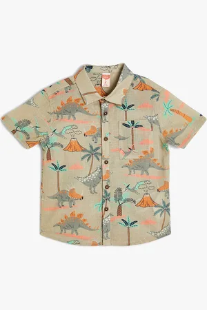 Koton Boys Opaque Printed Casual Shirt