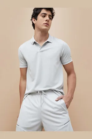 Lifestyle Men Solid Polo Collar T-shirt