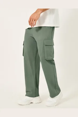 Styli Men Oversized Straight Leg Joggers With Cargo Pockets