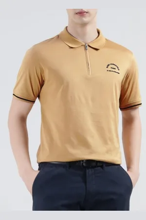 Karl Lagerfeld Men Solid Polo Collar Cotton T-shirt